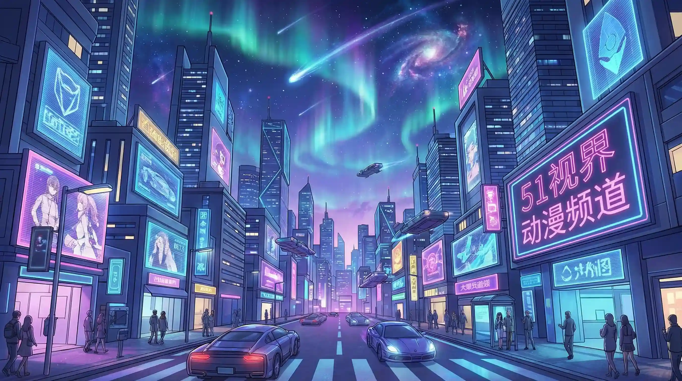 日式动漫风格城市夜景 - 王者荣耀宝箱颜色 动漫推荐